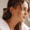 Dainty Pet's Paw Hoop Earrings for Women Girls Black Footprints Design Small Circle Earrings Exquisite Female Jewelry