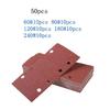 Multipurpose 185x93mm Flocking Sandpaper Sheets 8 Hole Design Anti Static Abrasives For DIYer Projects Smooth Finishing