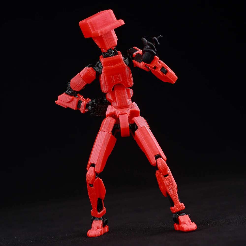 VIP-Dropshipping 9L3D Printed Lucky Dummy 13 Action Figures Movable Shapeshift Mannequin Toys Parent-Children Games