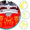 Motorcycle Tank Stickers Decor Stripe Decals Exterior Accessories Flame