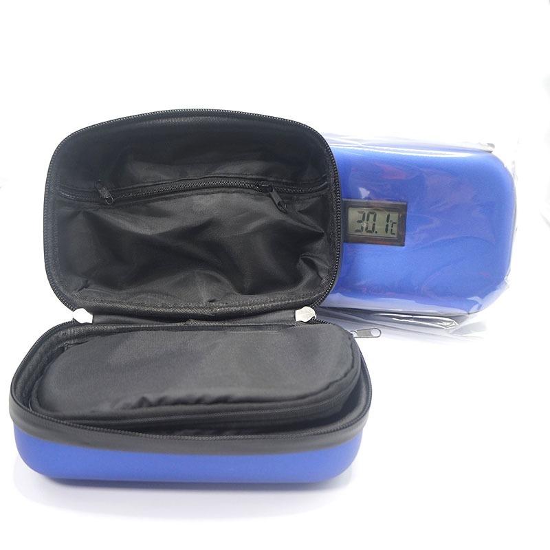 Insulin Cooler Travel Case Mini Insulin Cooler Bag Heat Insulation Temperature Display Medicine Diabetic Supplies Travel Case