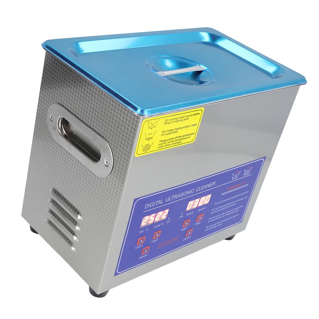 3L 120W Zamanlayıcılı Ultrasonik Temizleyici Ayarlanabilir Sıcaklık 40KHz Dijital Temizleme Makinesi 100W