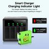 For GoPro 8 7 5 6 battery+4 Solts LED Light Battery Charger Storage Box With usb cable For Gopro Hero 8 7 hero 5 HERO 6 Camera