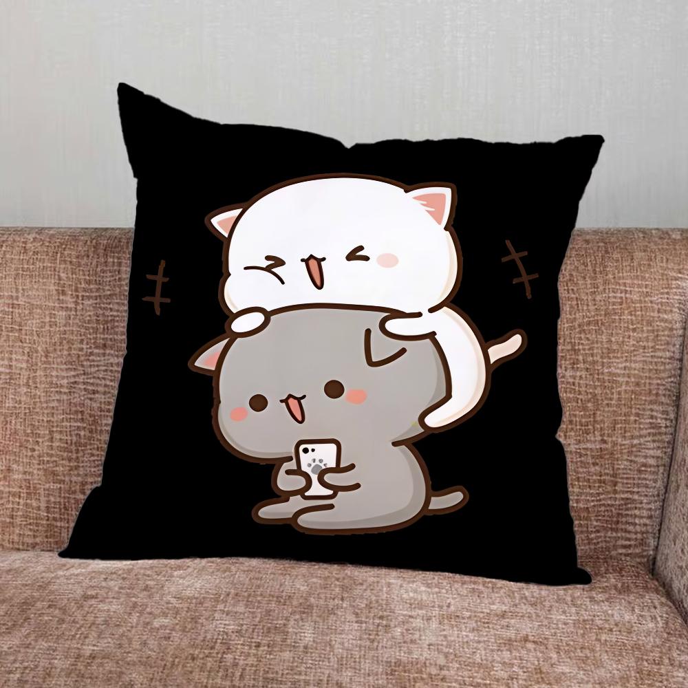 Cartoon Cute Bubu Dudu Pillow Case For Home Bedroom Car Office Decoration Living Room Sofa Cushion Cover Suitable
