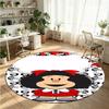 Mafalda Printed Round Crystal Velvet Rug Soft Non Slip Floor Carpet For Bedroom Holiday Gift