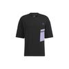 adidas T Shirts Unisex Black Crew Neck Moderate Straight Fit HE7346