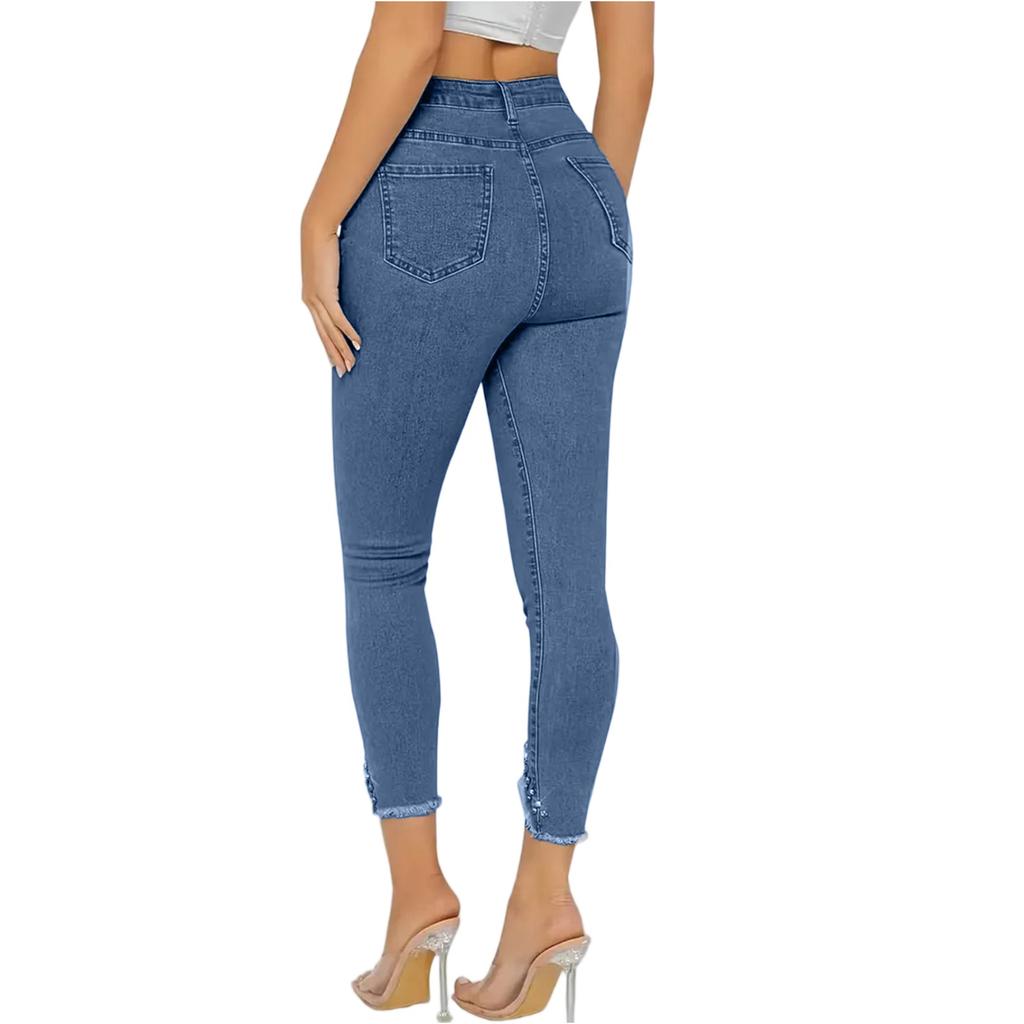 Jeans larghi da donna a gamba larga Jeans vintage in denim
