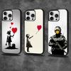 Street Art Banksy Graffiti Phone Case For iPhone 17,16,15,14,13,12,11,Pro,Max,Plus,Mini,SE4,E Magnetic Magsafe Wireless Charging