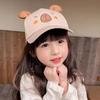 Cotton Capybara Peaked Cap Breathable Baby Sunscreen Hat Children Baseball Hat  For Babies Aged 2-5