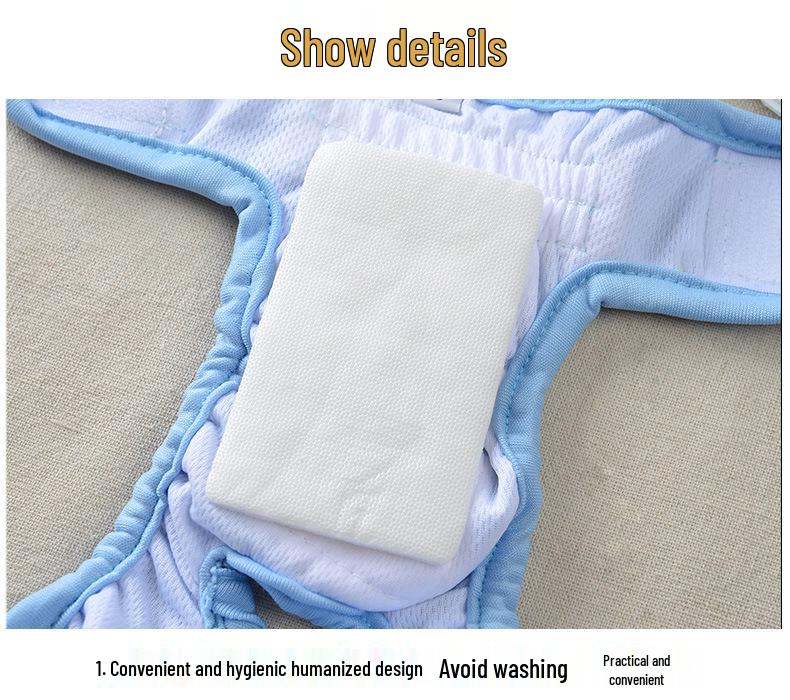 Pet Dog Clothes: Velcro Anti-Harassment Pants for Small To Large Breeds (Teddy, Golden Retriever, Labrador) for Menstrual and Physiological Needs.
