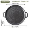 Nepřilnavá grilovací pánev pro indukční sporák - 28cm/32cm/34cm/38cm BBQ deska