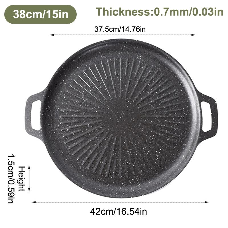 Nepřilnavá grilovací pánev pro indukční sporák - 28cm/32cm/34cm/38cm BBQ deska