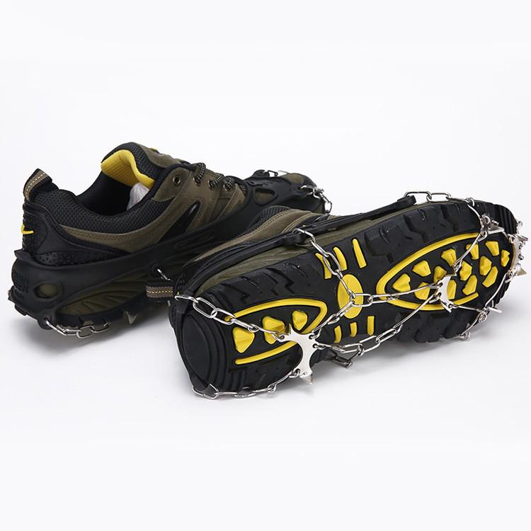 Gheare de gheață antiderapante: Ghețari cu 8 dinți pentru bărbați și femei, pantofi de drumeție pentru exterior