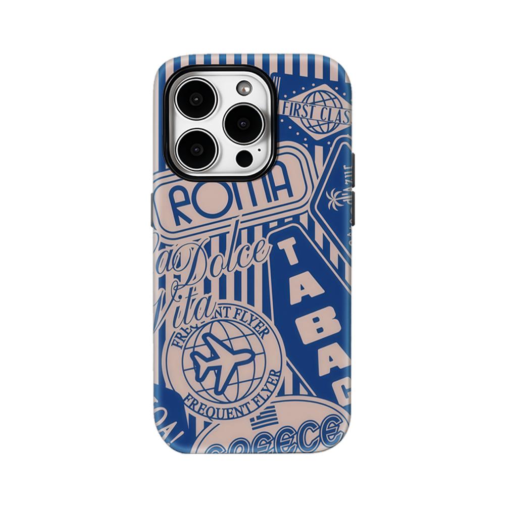

Vintage Travel Euro Vibes Phone Case for IPhone 17AIR 16E 16 15 14 13 12 11 17 Pro Max Plus Double-layer Back Cover IPHONE13MINI