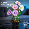 503Pcs Bonsai Hibiscus Tree Home Decor Creative Ornament Building Blocks Flower Set Educational Assembly Toy Birthday Gift