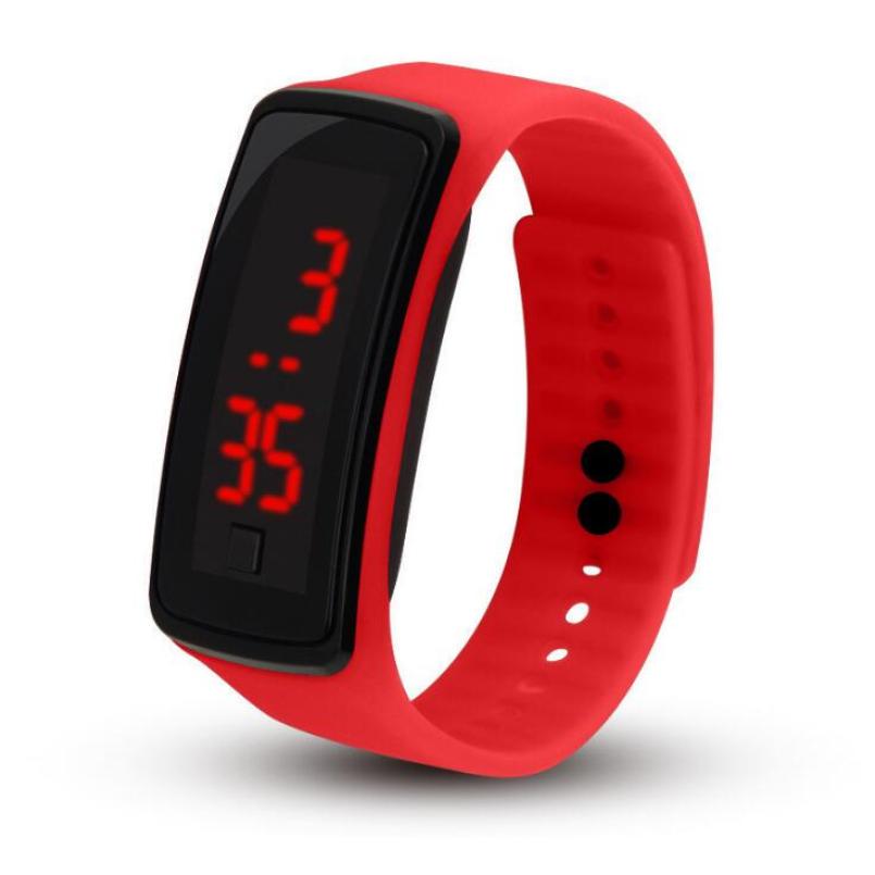 צמיד פרק כף יד סיליקון LED צבעוני צמיד אור קל רך אופנה שעון כושר שעון ספורט