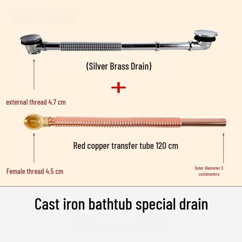 TLXT Bathtub Drainer and Overflow Kit