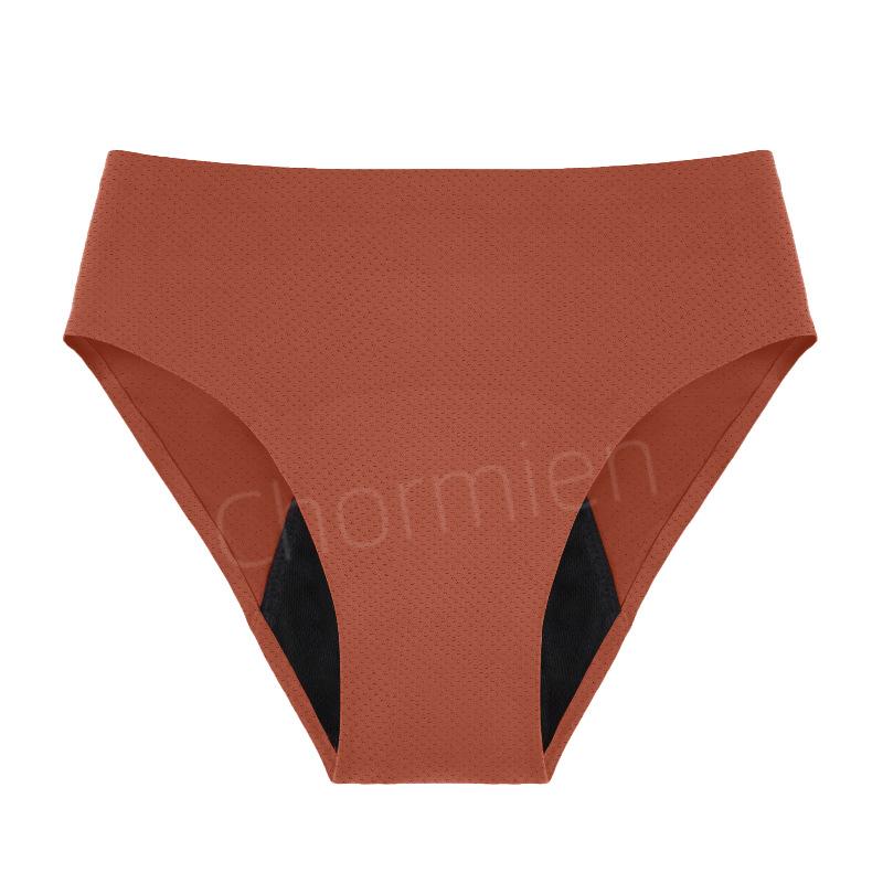 Large size women's physiological underwear front and rear leak-proof four-layer non-marking sticker ventilation hole sanitary napkin-free 