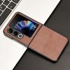 For ZTE Libero Flip 2 5G Case Crocodile Grain Genuine Leather Phone Cover For ZTE Nubia Flip2 5G Hard PC+PU Phone Case