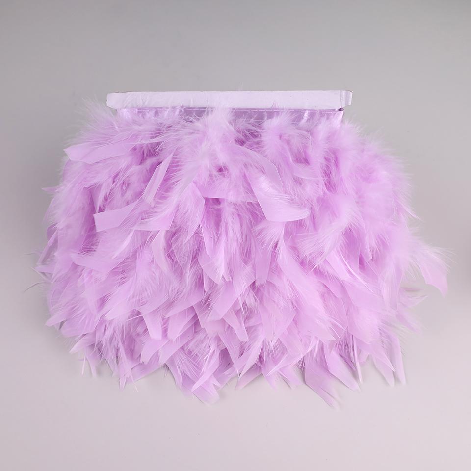 10 Meters Turkey Feathers for Clothes DIY Marabou Feather Fringe for Needlework Party Plume Handmade Mirror Home Decor Wholesale
