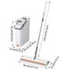 Cleaning Mop Bucket Set Wet And Dry Household Cleaner Tool With 4 Microfibre Pads Hands-Free Flat Floor Mop And Bucket For