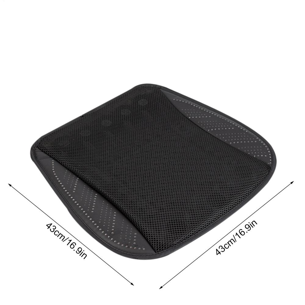 Cooling Car Seat Cushion Car Front Seat Cooling Cushion Ventilated 8 Fans Included Ice Silk Mesh Mat Quiet For Hot Weather Road