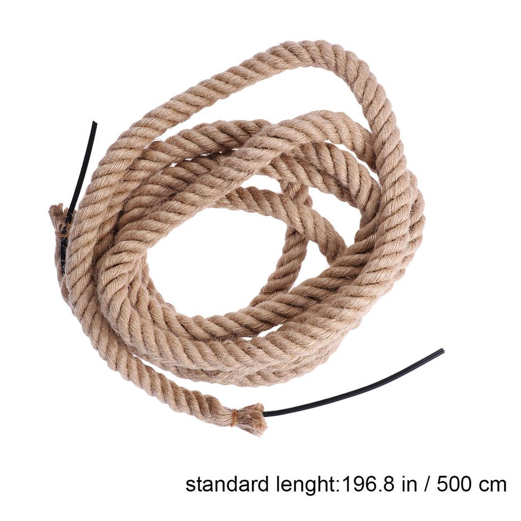Vintage Braided Hemp Cord Electric Wire for Pendant Table Floor Wall Lamp DIY Lighting Cable Rope Light Wire Cord