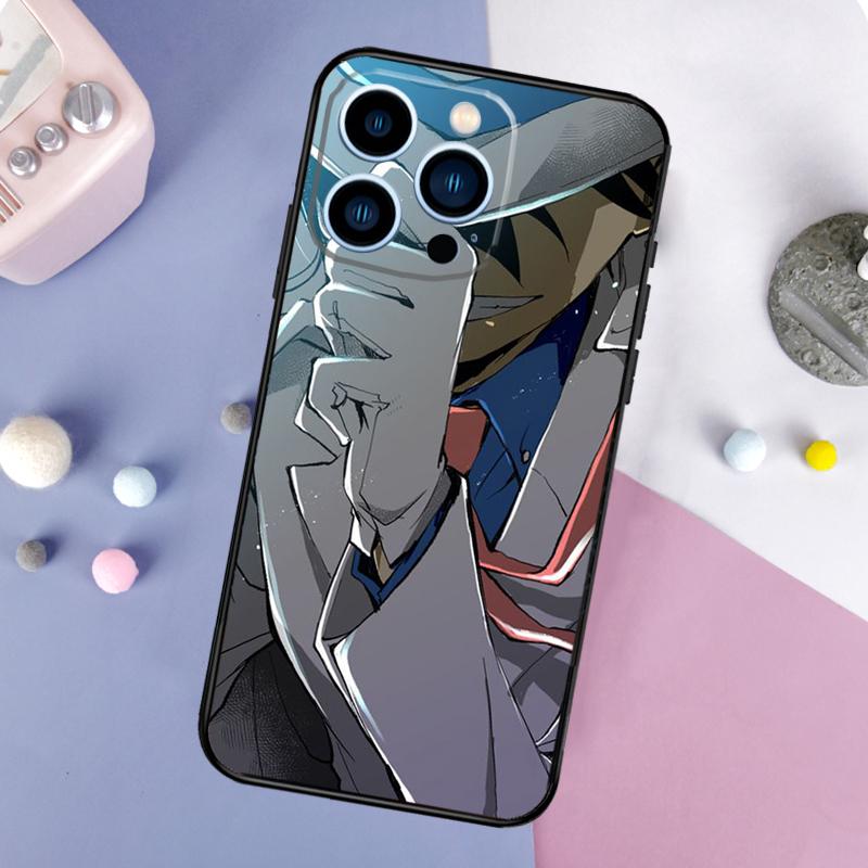 Detective Conan Case For iPhone 16 15 13 12 11 14 Pro Max Mini X XR XS Max Plus Bumper Back Cover
