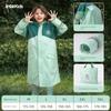 Children's Raincoat for Middle and Big Children and Girls with Schoolbag 2024 New Waterproof Rain Cape for Boys and Primary School Students