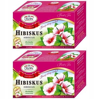 Malwa Fruit Tea Hibiscus 40 G (20x2g) X 2 Pieces