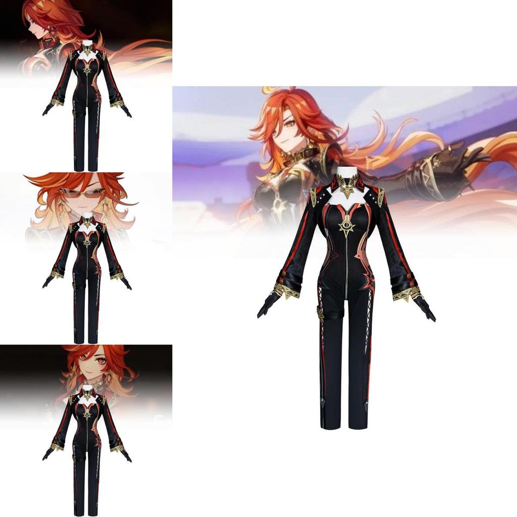 Adorable Mavuika Cosplay Costume Set For Genshin Impact Featuring Stylish Accessories