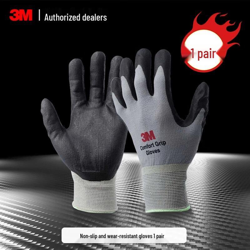 

Прочные противоскользящие резиновые рабочие перчатки 3M - Удобные, износостойкие, цветные защитные перчатки для общего пользования Green XL