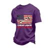Men's Loose Fit Casual Short Sleeve T-Shirt Labor Day Graphic Print Crew Neck Cotton Blend Top for Everyday Wear