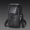 With Strap Mobile Phone Pouch Double Layers Phone Belt Hanging Pouch Phone Belt Clip Bag  Men