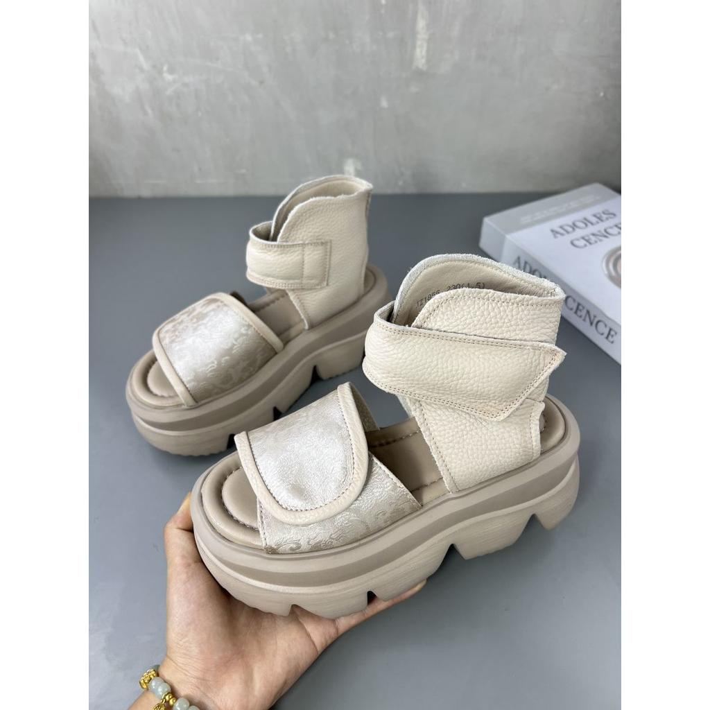 Rundzehen-Römersandalen für Damen-Oberbekleidung, 2025 Neuer Sommerstil, Dicksohlig, Hochwertig, Fischmaul, Zehenfrei, Lässige Sandalen