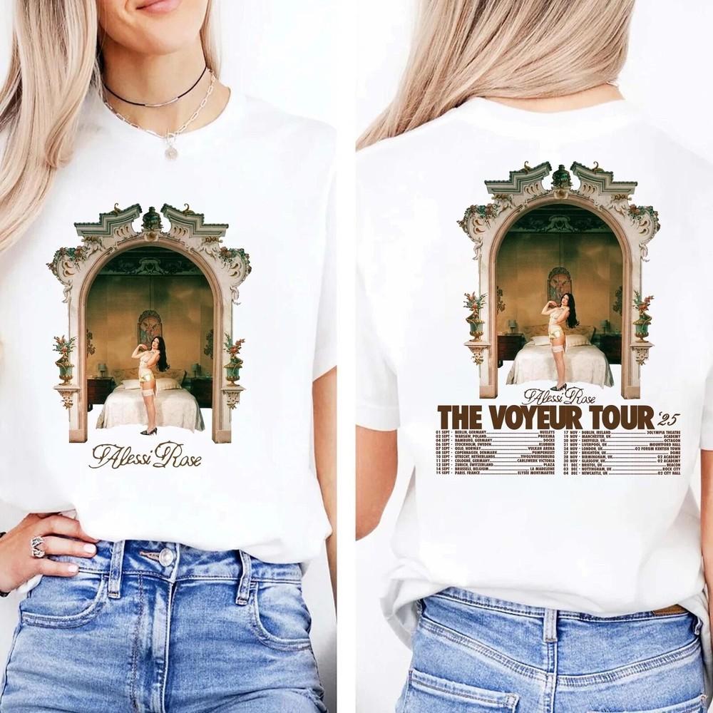 Alessi Rose the Voyeur Tour Alessi Rose Tee Alessi Rose Tour 2025 Unisex T-Shirt XXXL