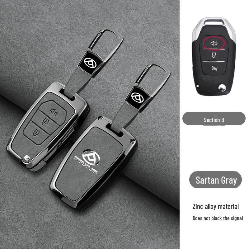 Capa de Chave SAIC Maxus D90 para Carro Maxus G50 2019 Feminino, Carcaça de Metal de Alta Qualidade com Fivela.