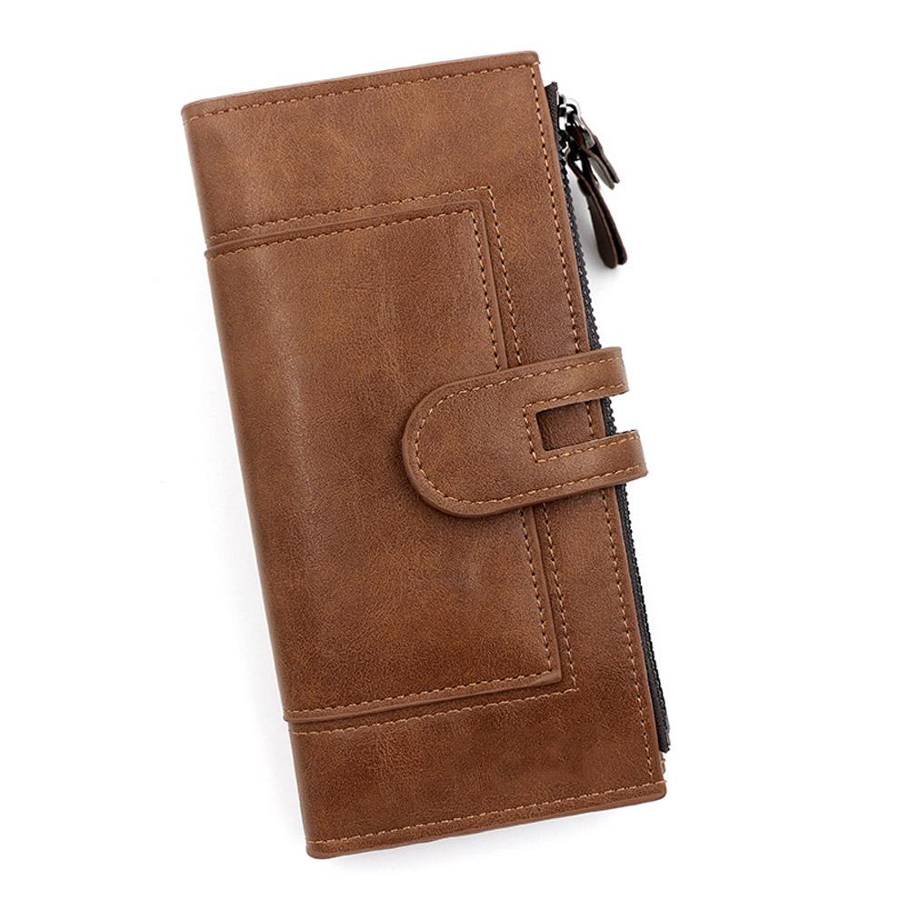 Fashionable New Women's Long Wallet, European and American Fashion Phone Bag, PU Leather Multi Card Carrying Bag