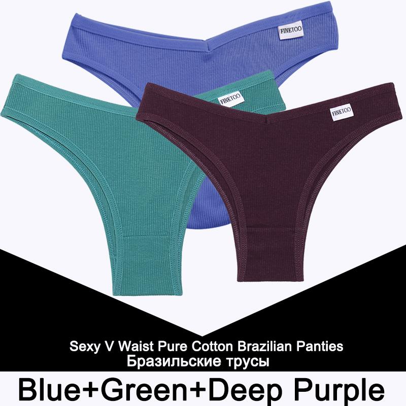 3 Stück/Set Slips Damen Baumwolle Dessous Damen Tanga Sexy Unterwäsche Hüfttief Unterhose Bikini Brazilian Briefs