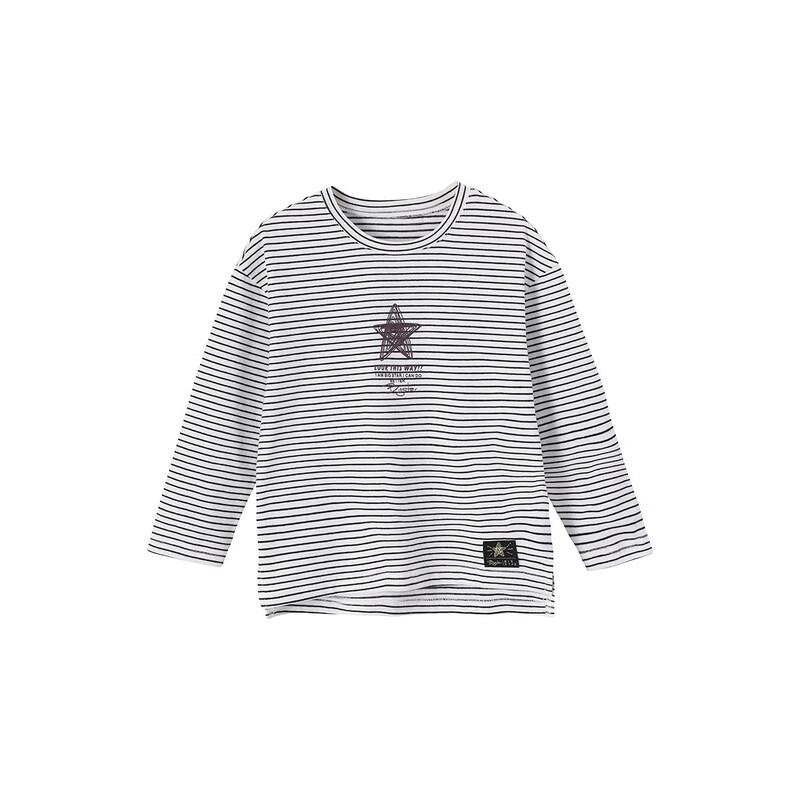 Boy's Casual Long-Sleeve Cotton Blend T-Shirt