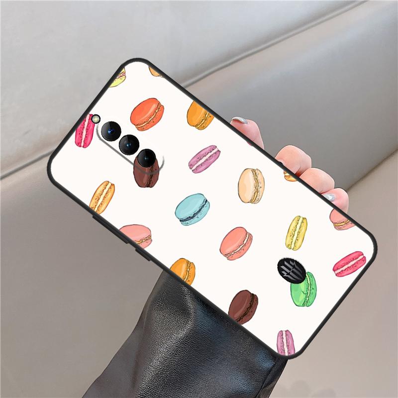 Macarons Cake Dessert Case For ZTE Nubia Red Magic 11 10 9 8 8S 9S 10S Pro Plus 6S 7S 6 7 For RedMagic 10 Air Cover