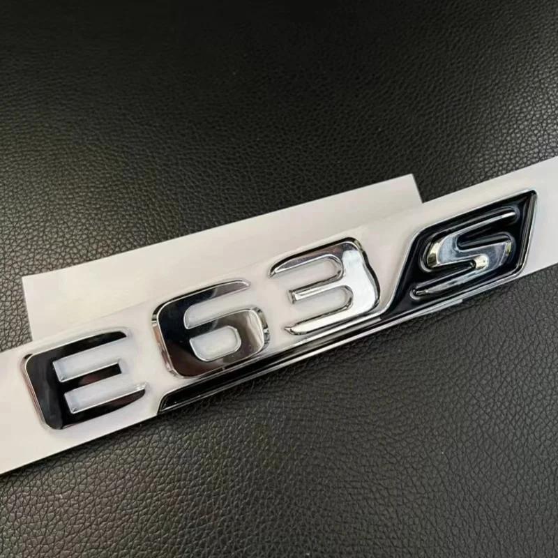 Suitable for ABS Black Auto Letter E63 E63S Logo Logo Sticker Car Luggage Badge Decal Mercedes Benz E63 E63S W213 Accessories