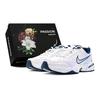 Air Monarch 4 PU Leather Height Increasing Height Increasing Low Top Chunky Sneakers Unisex Blue White 415445-102(TeamS-S-BOX)