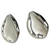 Teardrop Metal Stud Earrings: Gold & Silver, Niche Design, High-End Feel, Versatile for Women