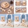 Wooden Baby Rattle Set With Sound Rescue For Early Childhood Learning And Development