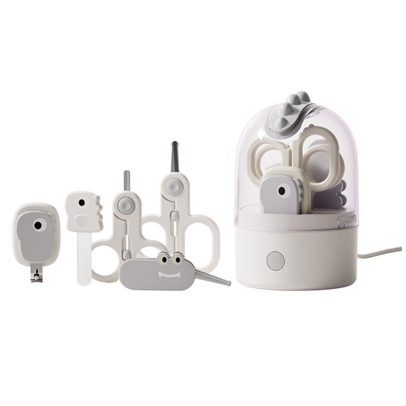 

Rechargeable Infant Nails Care Kit with Sterilized Light Rounded Safety Cutter Grooming Tools For Baby And Toddlers 1