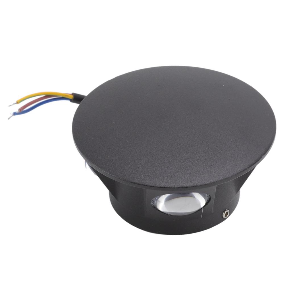 Runde LED-Wandleuchte 4-seitige Beleuchtung Dekorative warmweiße Lampe für Flur Schlafzimmer 4W