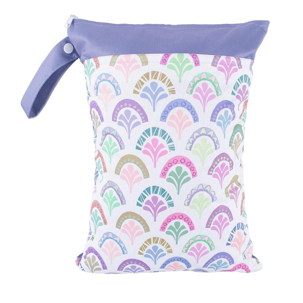 Cross-border Recycled Fabric Double Pocket Waterproof Wet/Dry Mother & Baby Bag