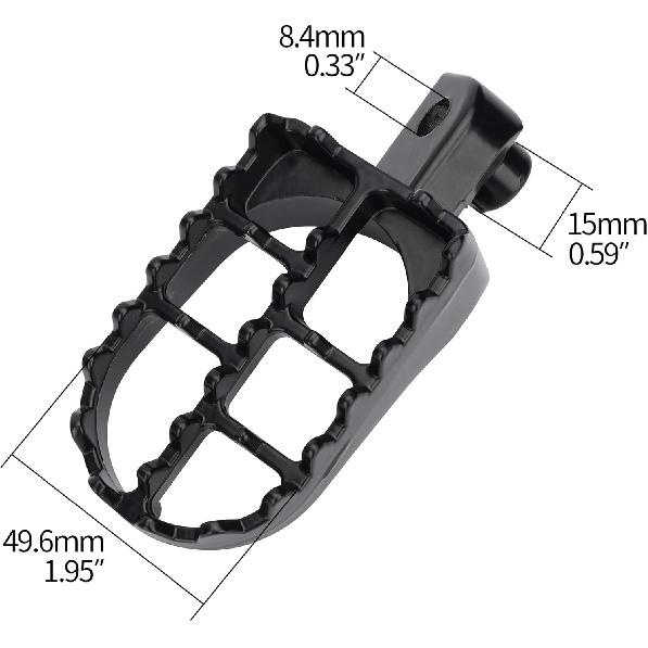 Dirt Bike Foot Pegs, Motorcycle Footpegs Pedals For 50CC 70CC 90CC 110CC 125CC Taotao PW50 PW80 TW200 XR50R CRF50 CRF70 CRF80 CRF100F Dirt Pit Bike