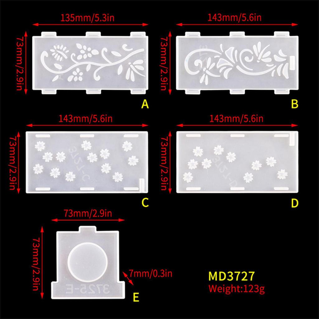 Brush Resin Casting Flower Pot Crafts Tool Handmade Organizer Art for Desktop Storage Jewelry